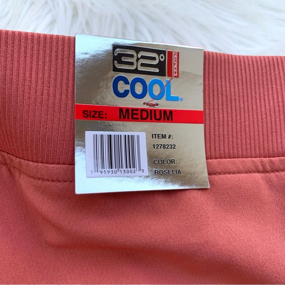 NWT 32 Degree Cool Activewear Stretch Skort Coral Skirt M - Picture 10 of 10